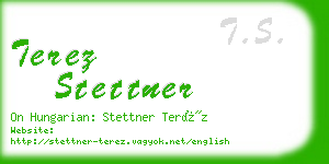 terez stettner business card